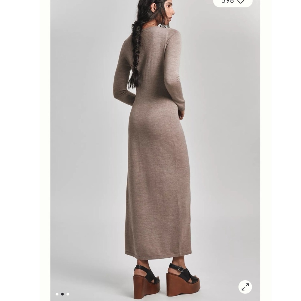 Reformation Cameran Long-Sleeve Button-Front Maxi Dress M NWT - Picture 2 of 7